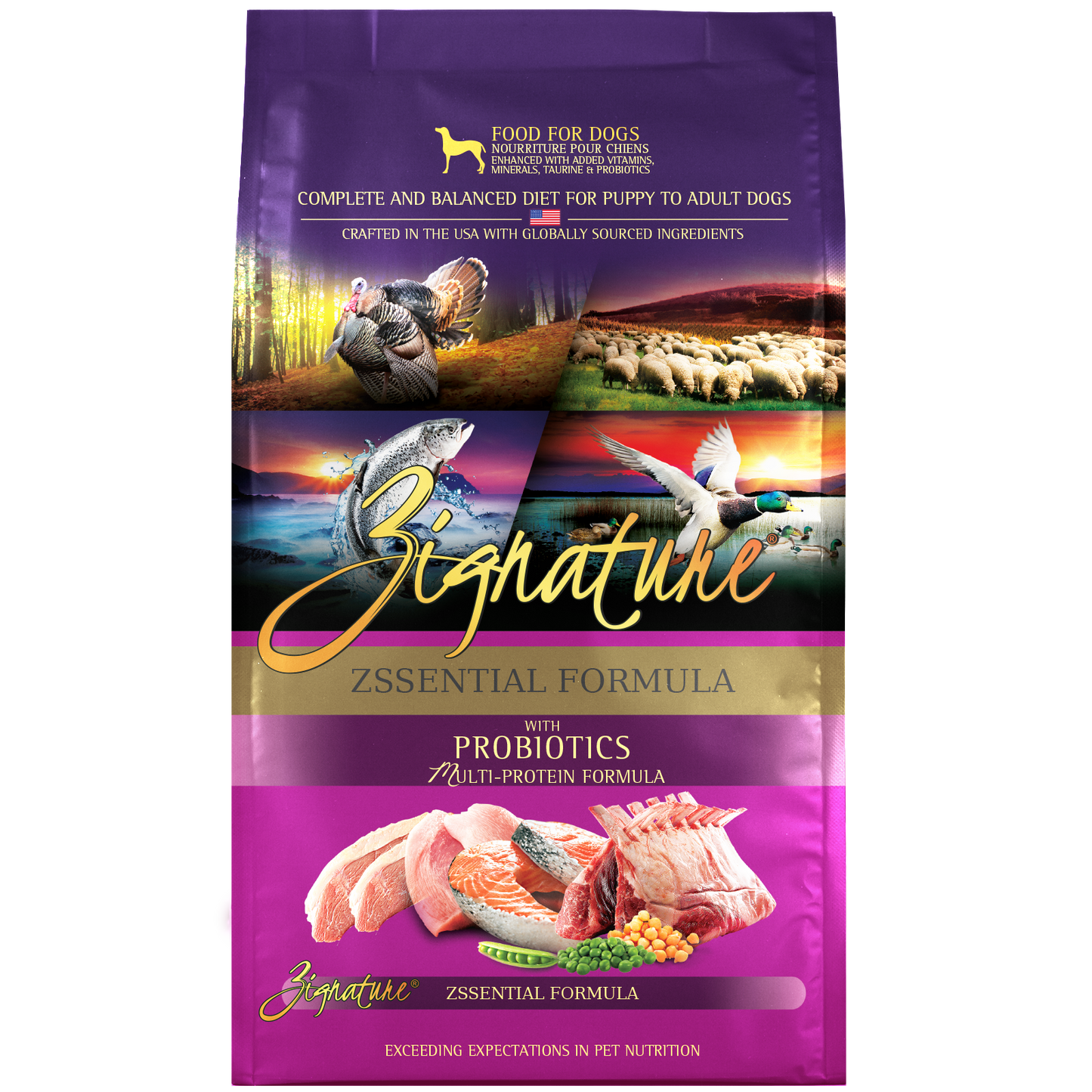 Zignature Grain Free Multi-Protein Zssentials Dry Dog Food