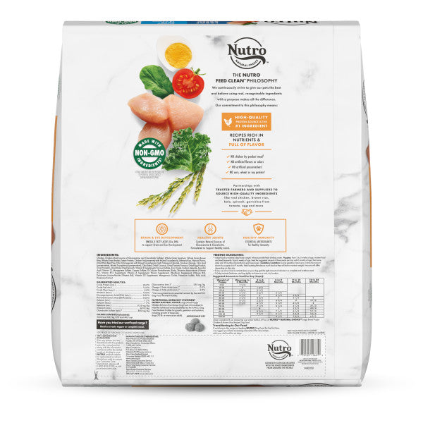 NUTRO NATURAL CHOICE Large Breed Puppy Dry Dog Food, Chicken & Brown Rice Recipe, 30-lb Bag