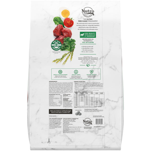 NUTRO NATURAL CHOICE Large Breed Puppy Dry Dog Food, Lamb & Brown Rice Recipe, 30-lb Bag