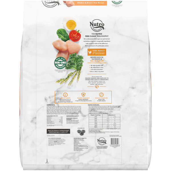 NUTRO NATURAL CHOICE Large Breed Senior Dry Dog Food, Chicken & Brown Rice Recipe, 30-lb Bag