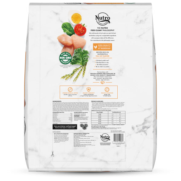 NUTRO NATURAL CHOICE Senior Dry Dog Food, Chicken & Brown Rice Recipe