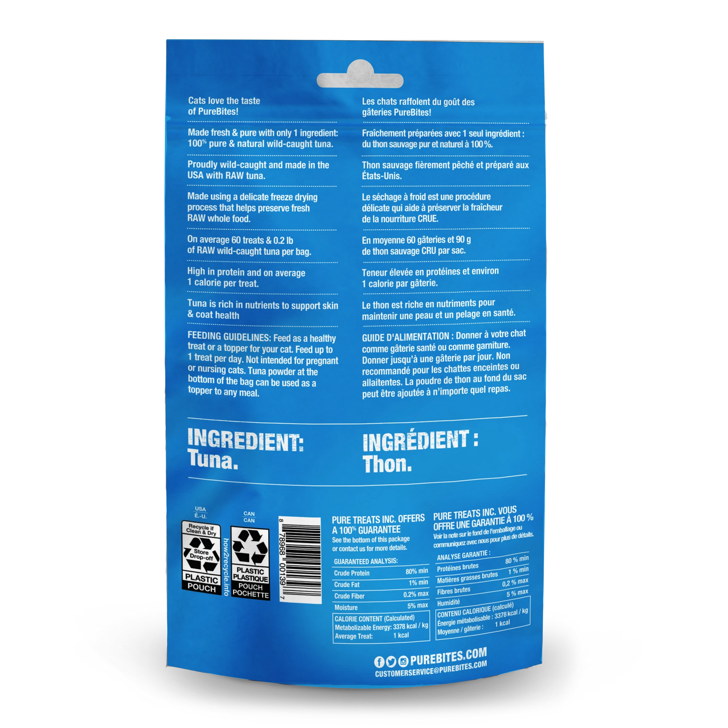 PureBites Freeze-Dried Cat Treats 0.88-oz, Tuna Recipe