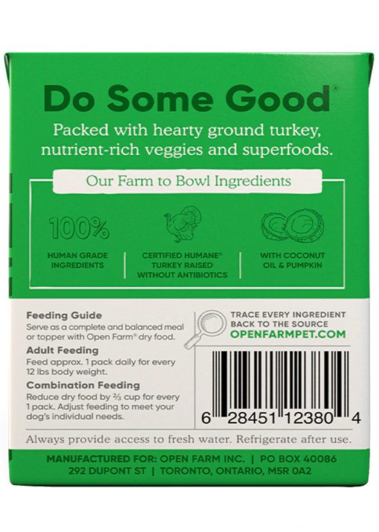 Open Farm Homestead Turkey Rustic Stew, Wet Dog Food, 12.5oz Case of 12