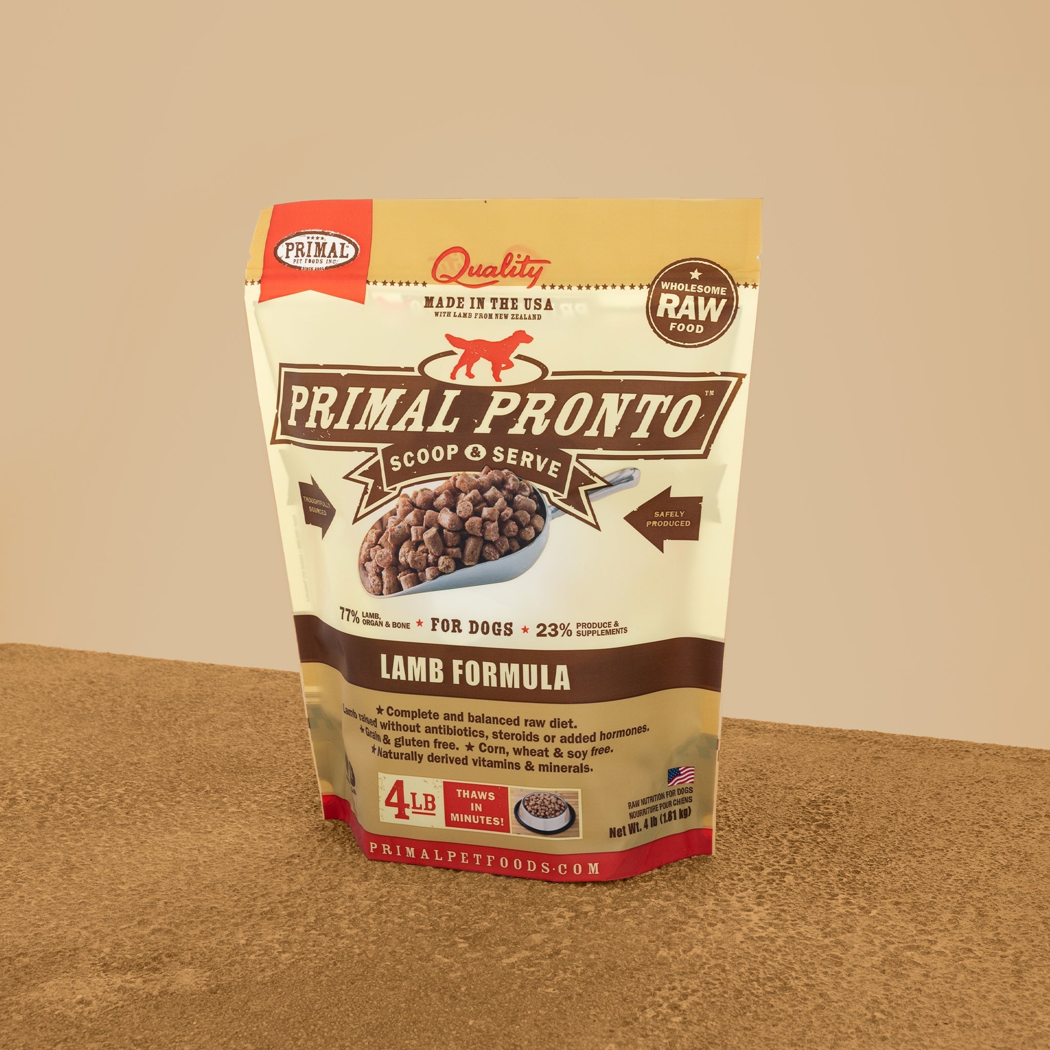 Primal pronto clearance frozen dog food