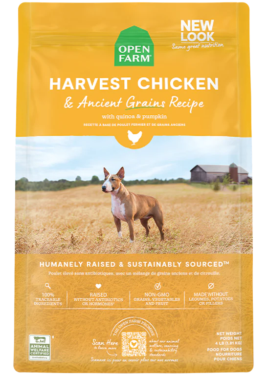 Open Farm Harvest Chicken Ancient Grains Dry Dog Food