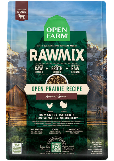 Open Farm Open Prairie Ancient Grains RawMix, Dry Dog Food