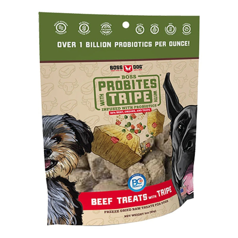 Boss Dog Probites Beef With Tripe Recipe 3-oz, Dog Treat