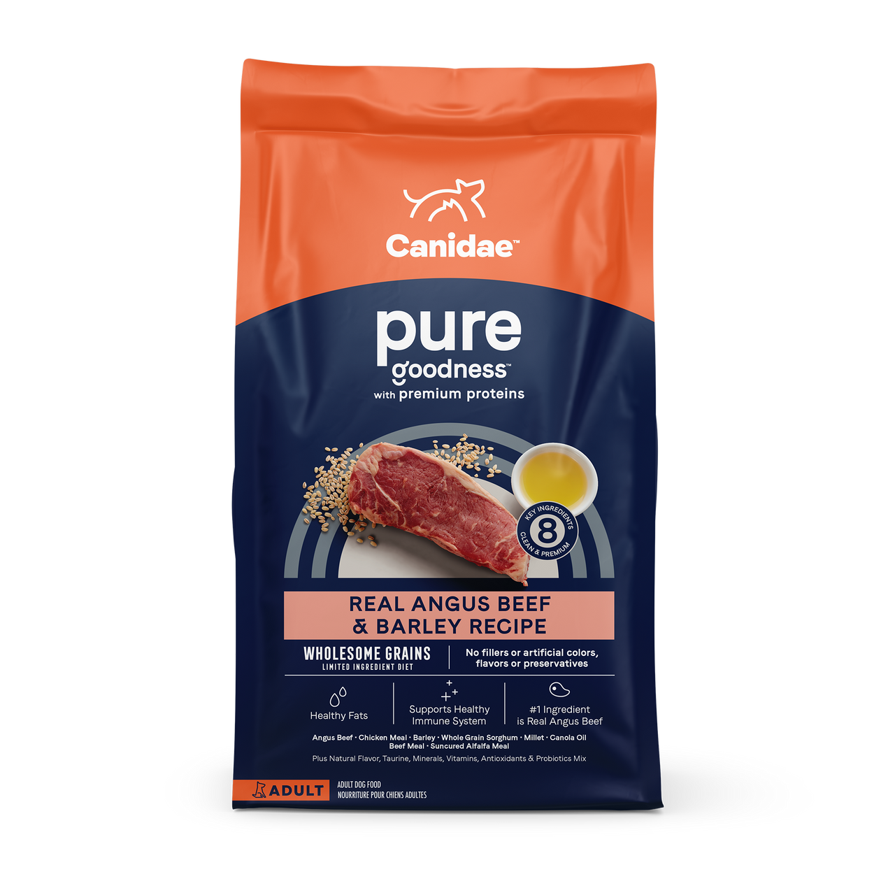 Canidae Pure Wholesome Grains Adult Beef Barley Dry Dog Food