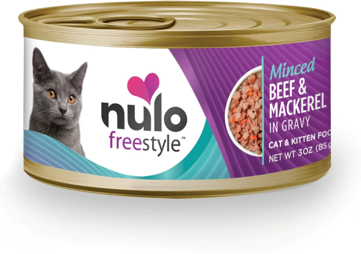 Nulo FreeStyle Minced Beef & Mackerel Recipe in Gravy Cat & Kitten Food