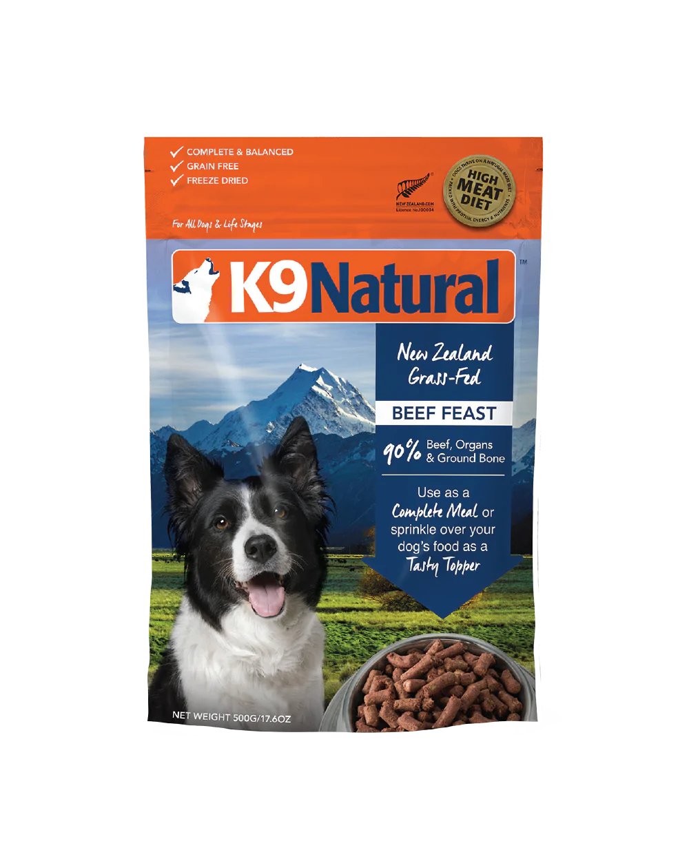 K9 Natural Beef Feast 4-lb, Freeze-Dried Dog Food