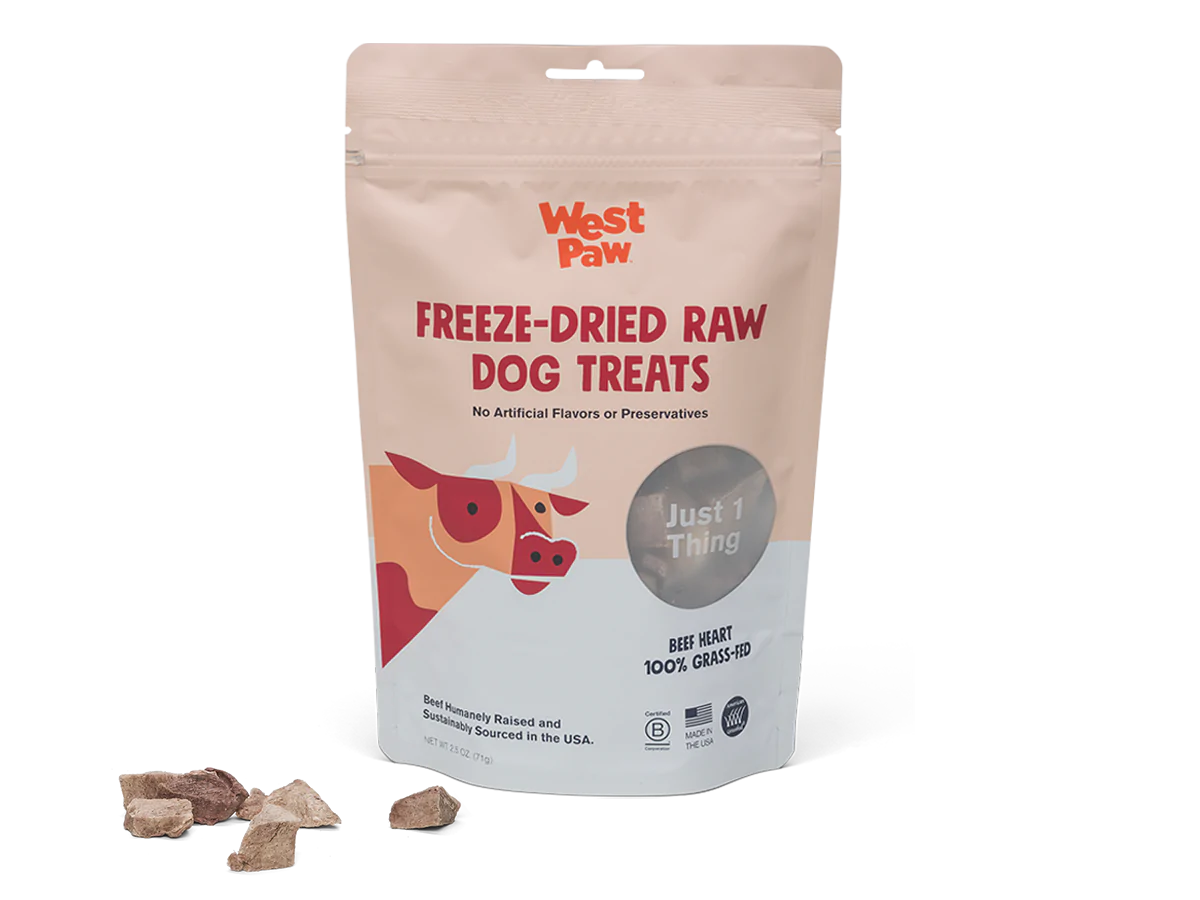 West Paw Beef Heart 2.5-oz, Freeze-Dried Dog Treat