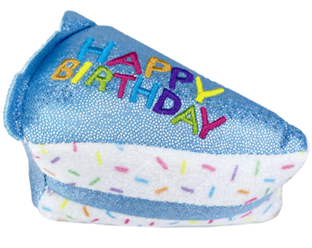 Multipet Birthday Cake Slice 3-inch, Cat Toy