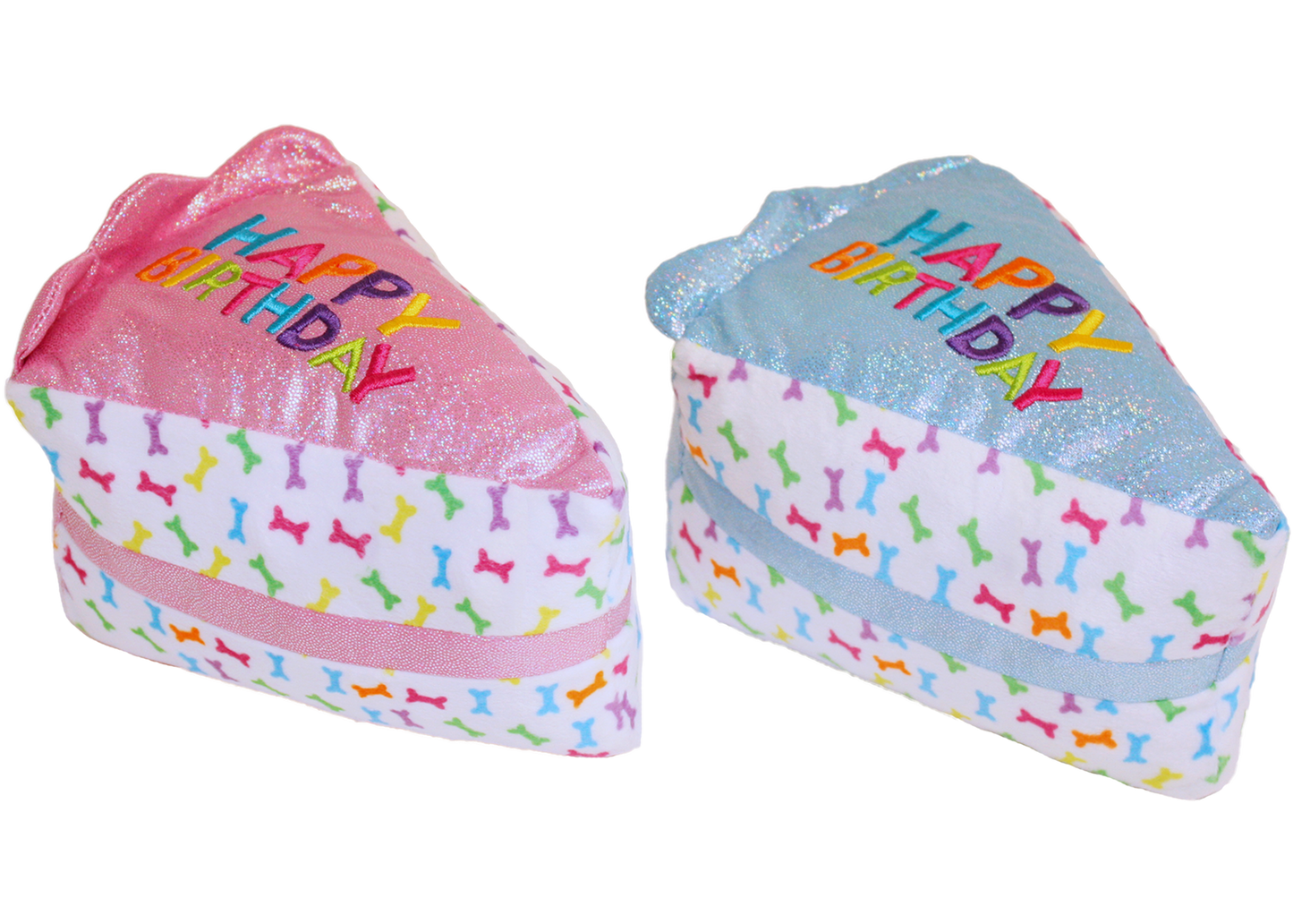 Multipet Birthday Cake Slice 6-Inch, Dog Toy