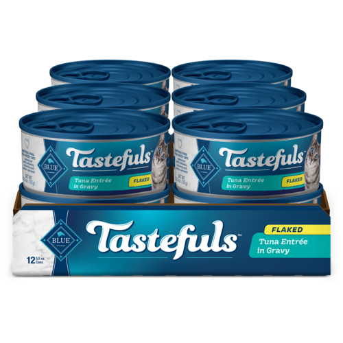Blue Buffalo Tastefuls Natural Flaked Wet Cat Food, Tuna Entrée in Gravy