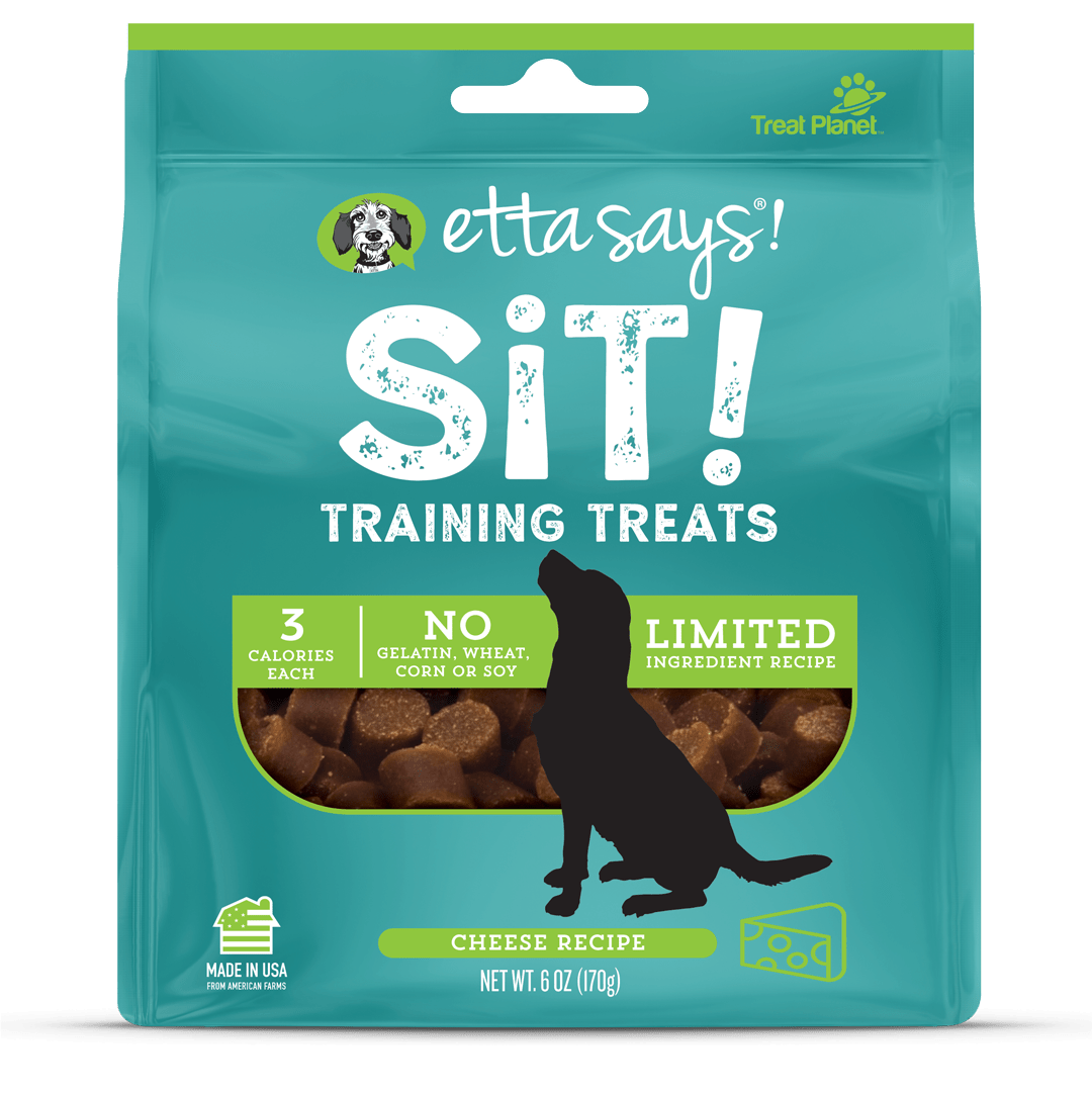 Etta Says! Sit! Training Treat, Cheese Recipe, 6-oz Bag