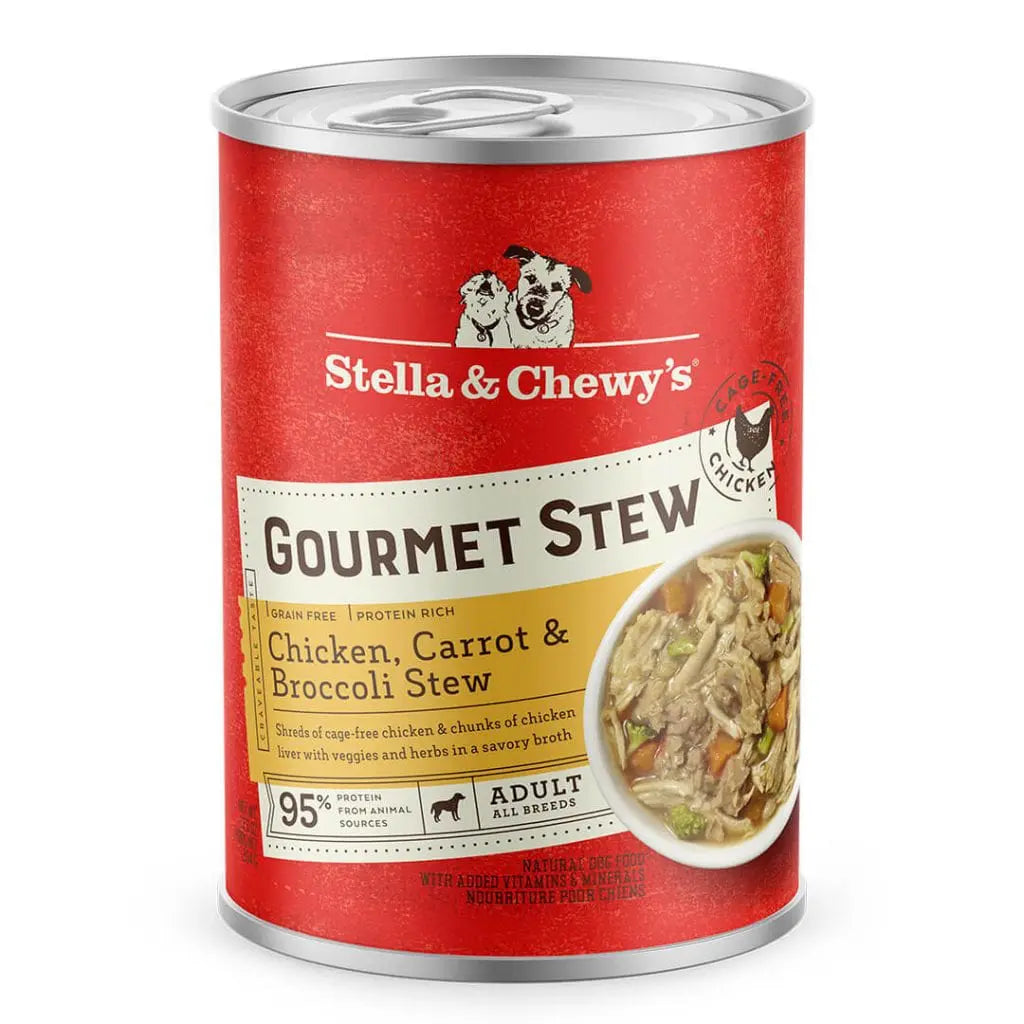 Stella & Chewy's Gourmet Stew with Chicken, Carrot, And Brocolli Wet Dog Food, 12.5-oz Case of 12