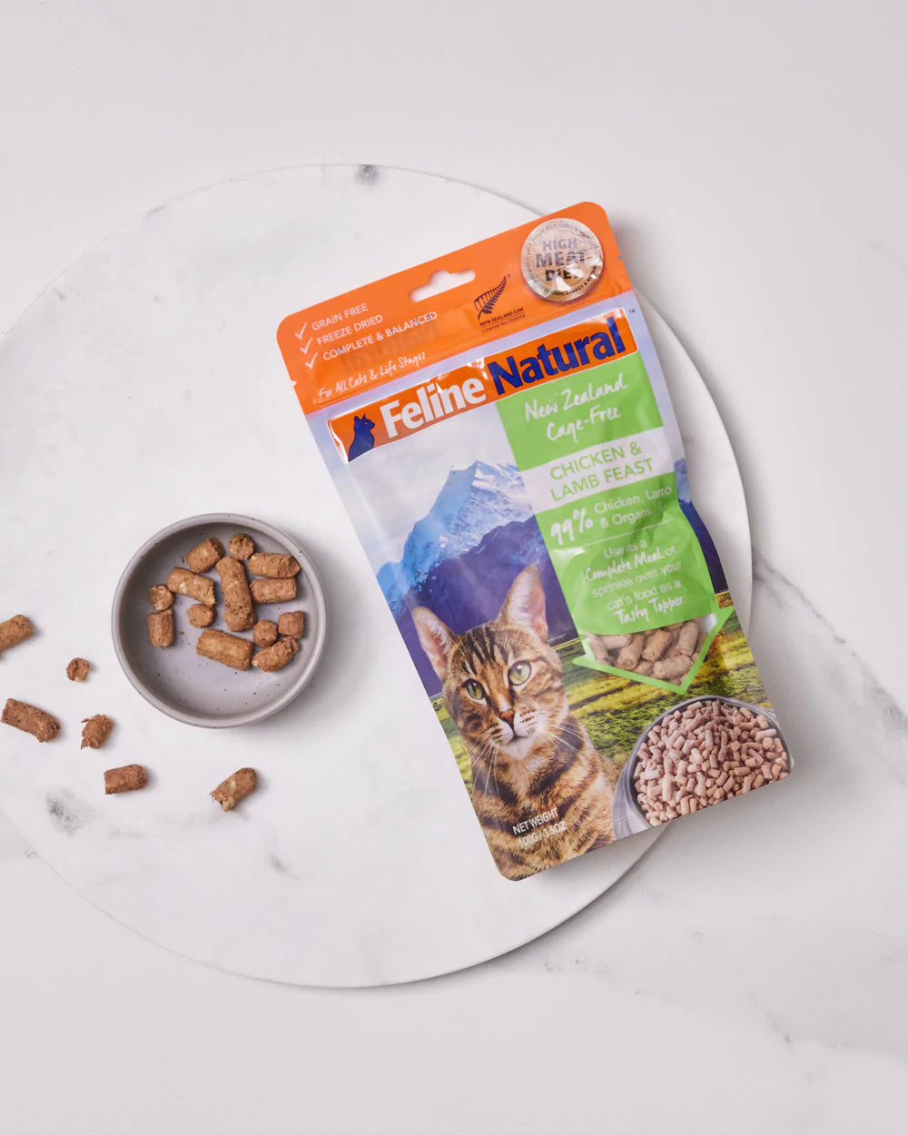 Feline Natural Chicken & Lamb Feast , Freeze-Dried Raw Cat Food