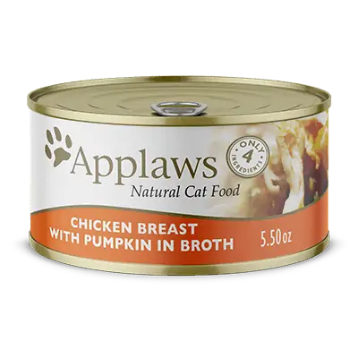 Applaws Chicken Breast with Pumpkin In Broth, Wet Cat Food, Case Of 24