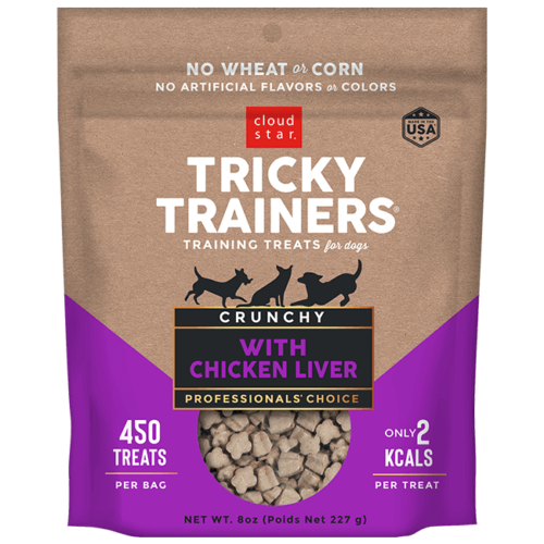 Cloud Star Tricky Trainers Crunchy Chicken Liver 8-oz, Dog Treat