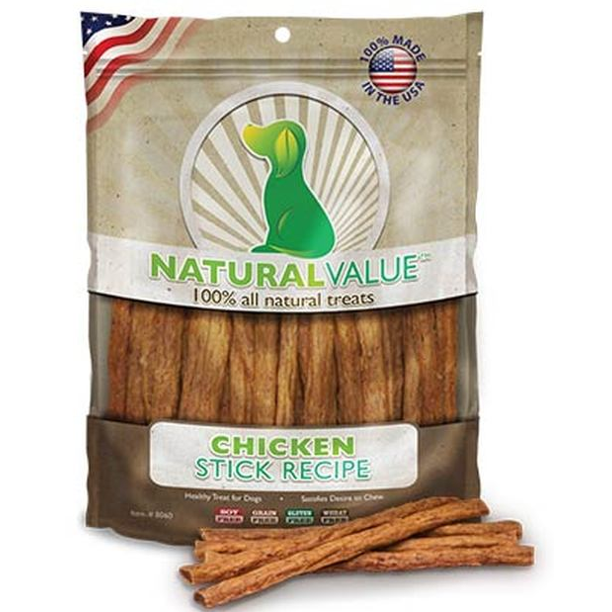 Loving Pets Natural Value Soft Chew Chicken Sticks Dog Treats, 14-oz Bag
