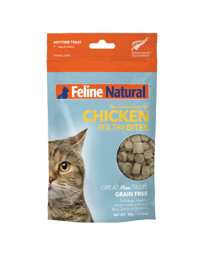 Feline Natural Chicken Healthy Bites 1.76-oz, Cat Treat