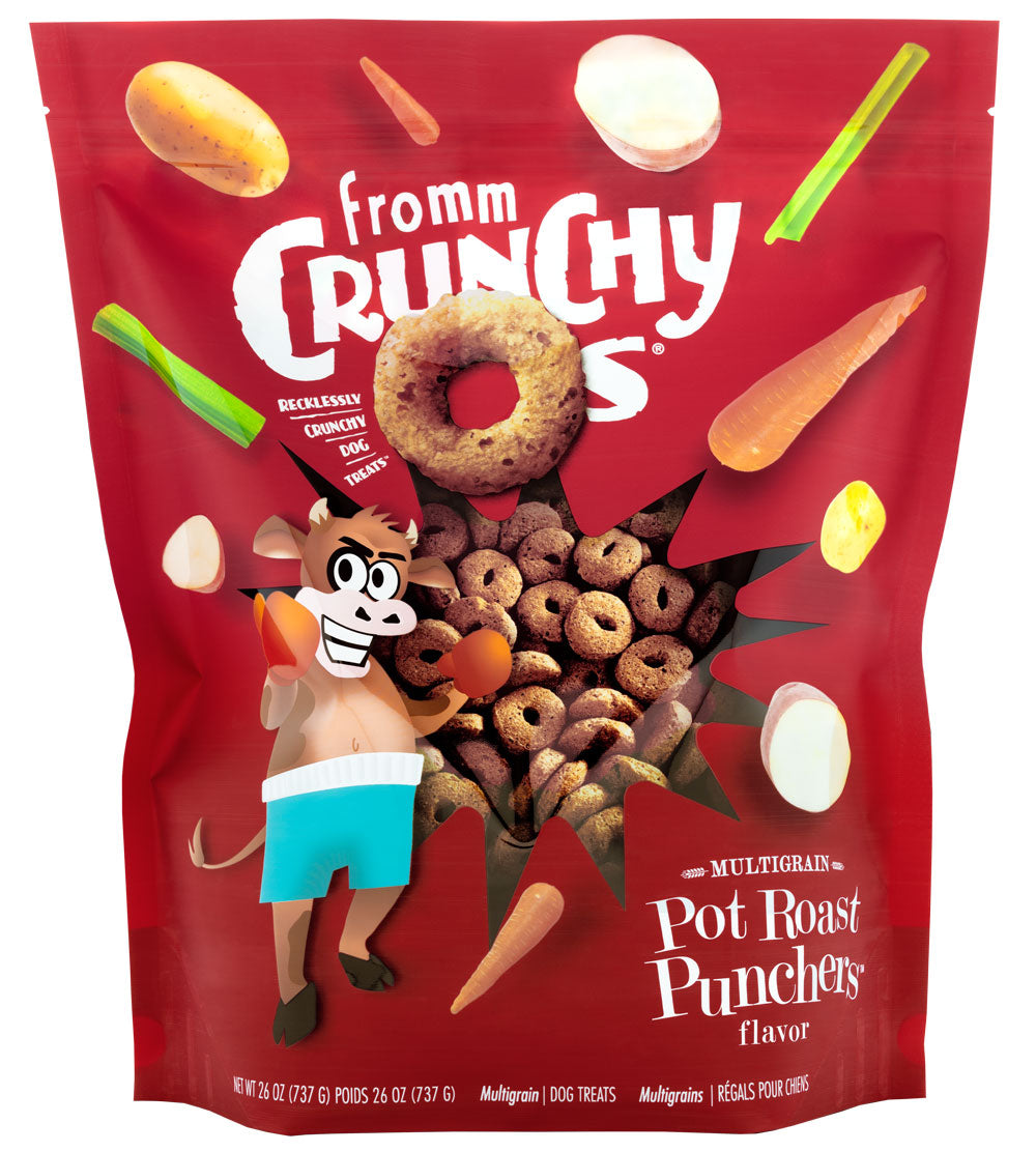 Fromm Crunchy O's Multigrain Pot Roast Punchers Recipe Dog Treats