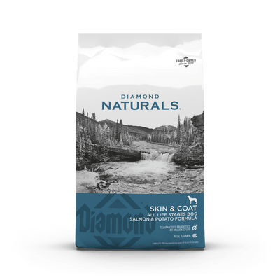 Diamond Naturals Skin And Coat Salmon Recipe, All Life Stages Dry Dog Food, 30-lb Bag