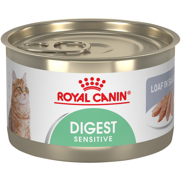 Royal Canin® Feline Care Nutrition Digest Sensitive Loaf In Sauce Canned Cat Food, 5.1-oz Case of 24