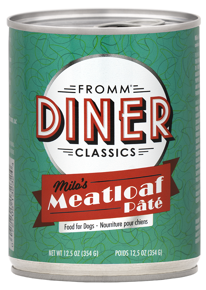 Fromm Diner Classics Milo s Meatloaf Pate 12.5 oz Wet Dog Food