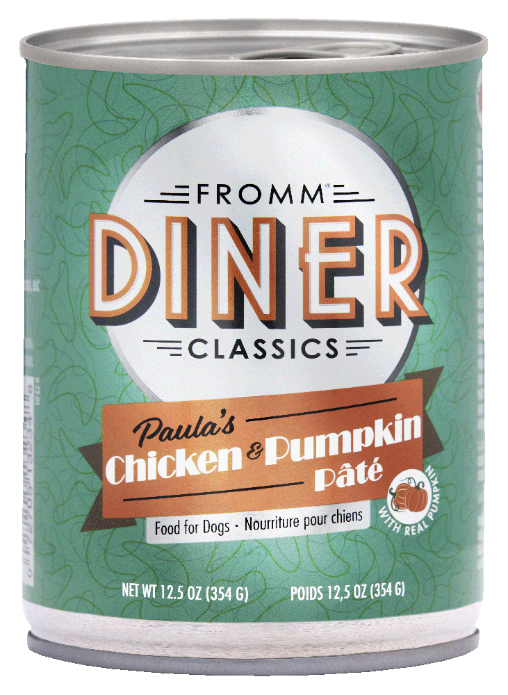 Fromm Diner Classics Paula s Chicken Pumpkin Pate 12.5 oz Wet