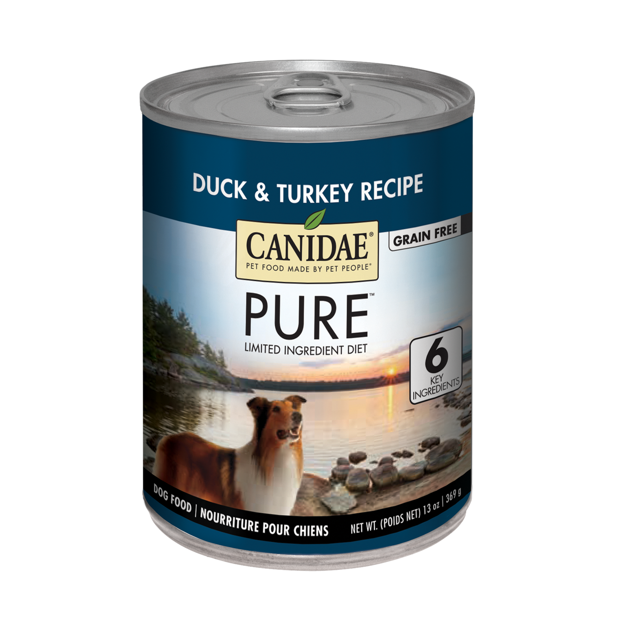 Canidae Pure Duck & Turkey Recipe 13-oz, Wet Dog Food, Case Of 12