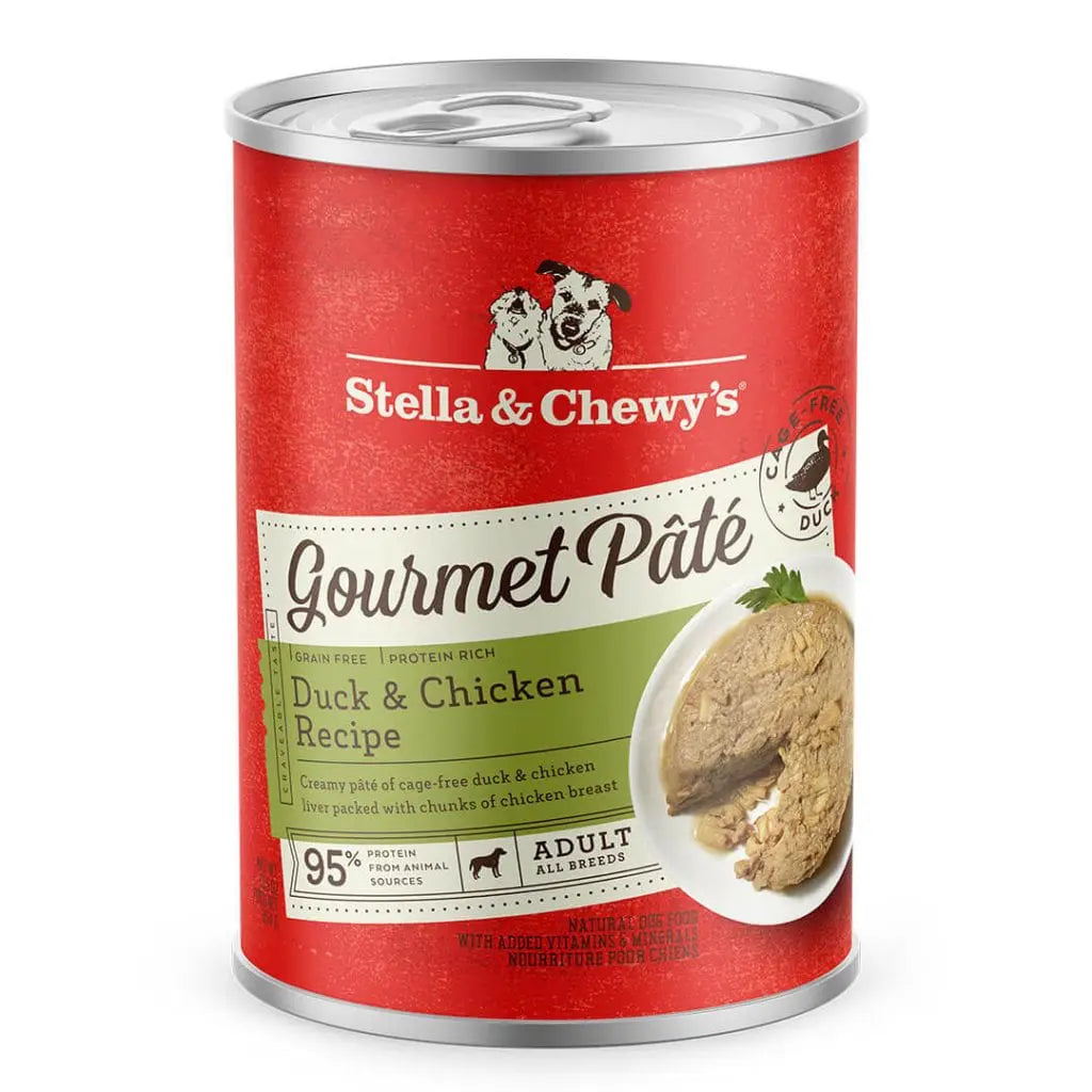 Stella & Chewy's Gourmet Pâté with Duck And Chicken, Wet Dog Food, 12.5-oz Case of 12