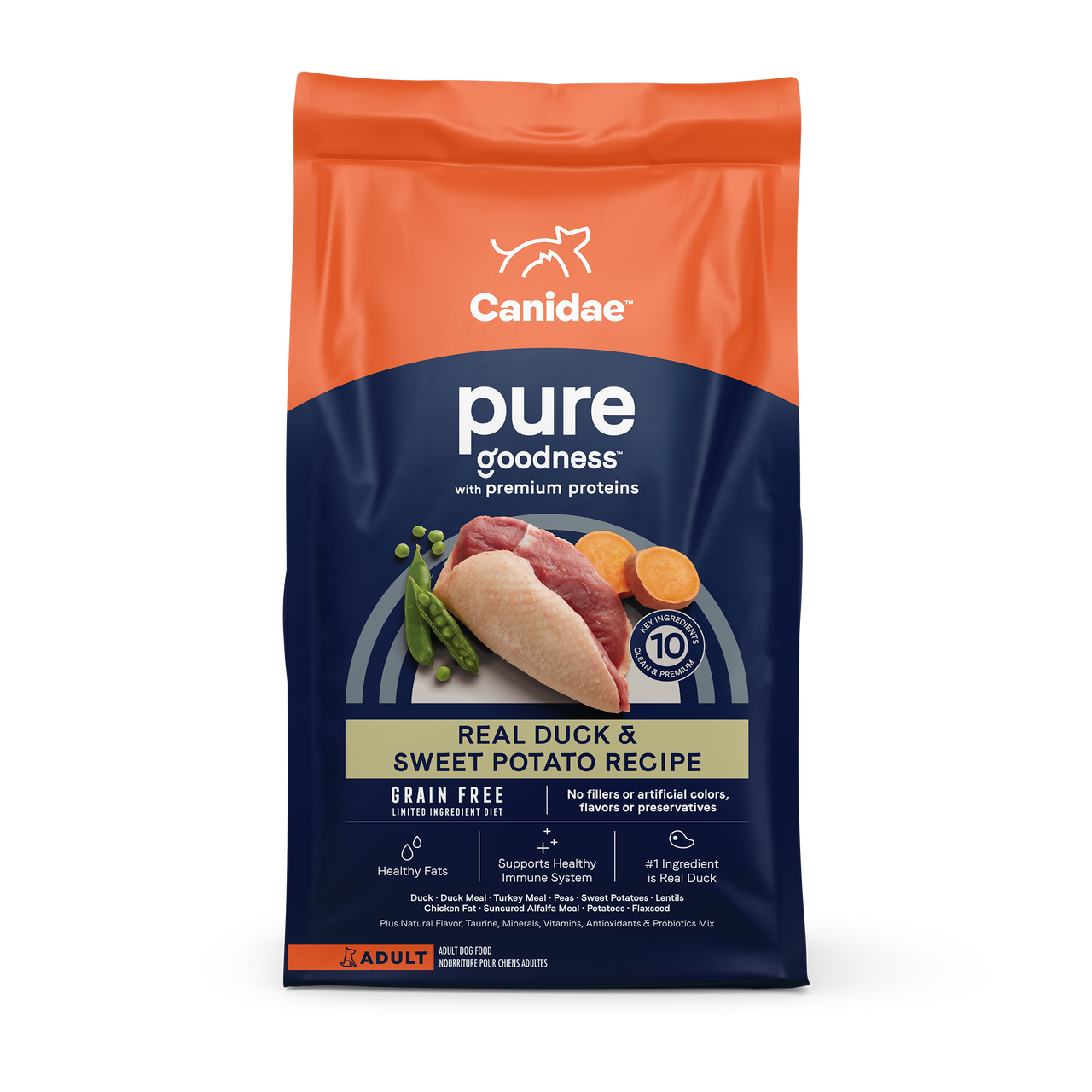 Canidae Pure Grain Free Adult Duck Dry Dog Food