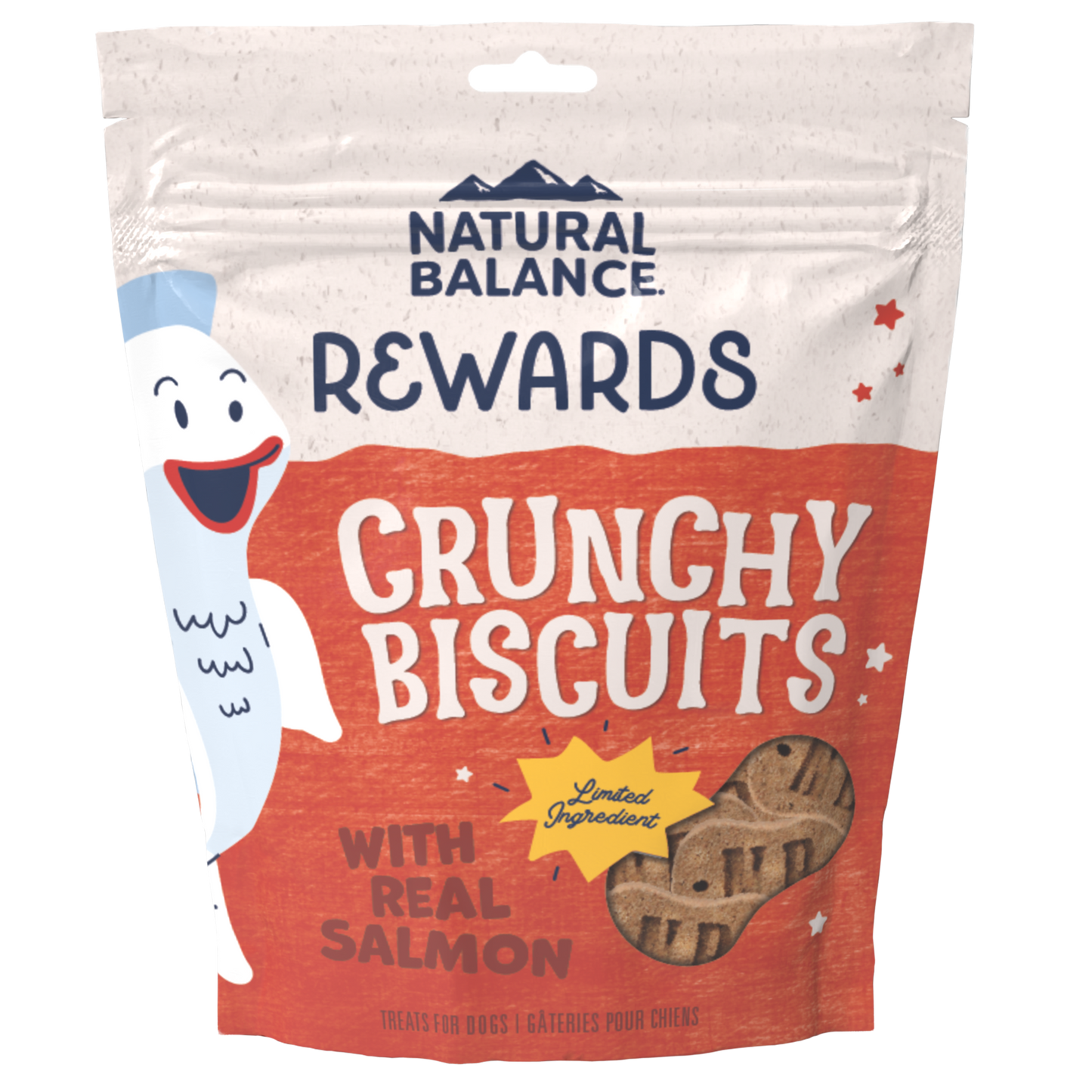 Natural Balance Limited Ingredient Crunchy Biscuits Sweet Potato And Fish Recipe Dog Treat, 14-oz Bag