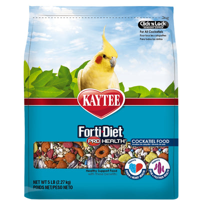 Kaytee Forti-Diet Pro Health Cockatiel Food, 5-lb Bag