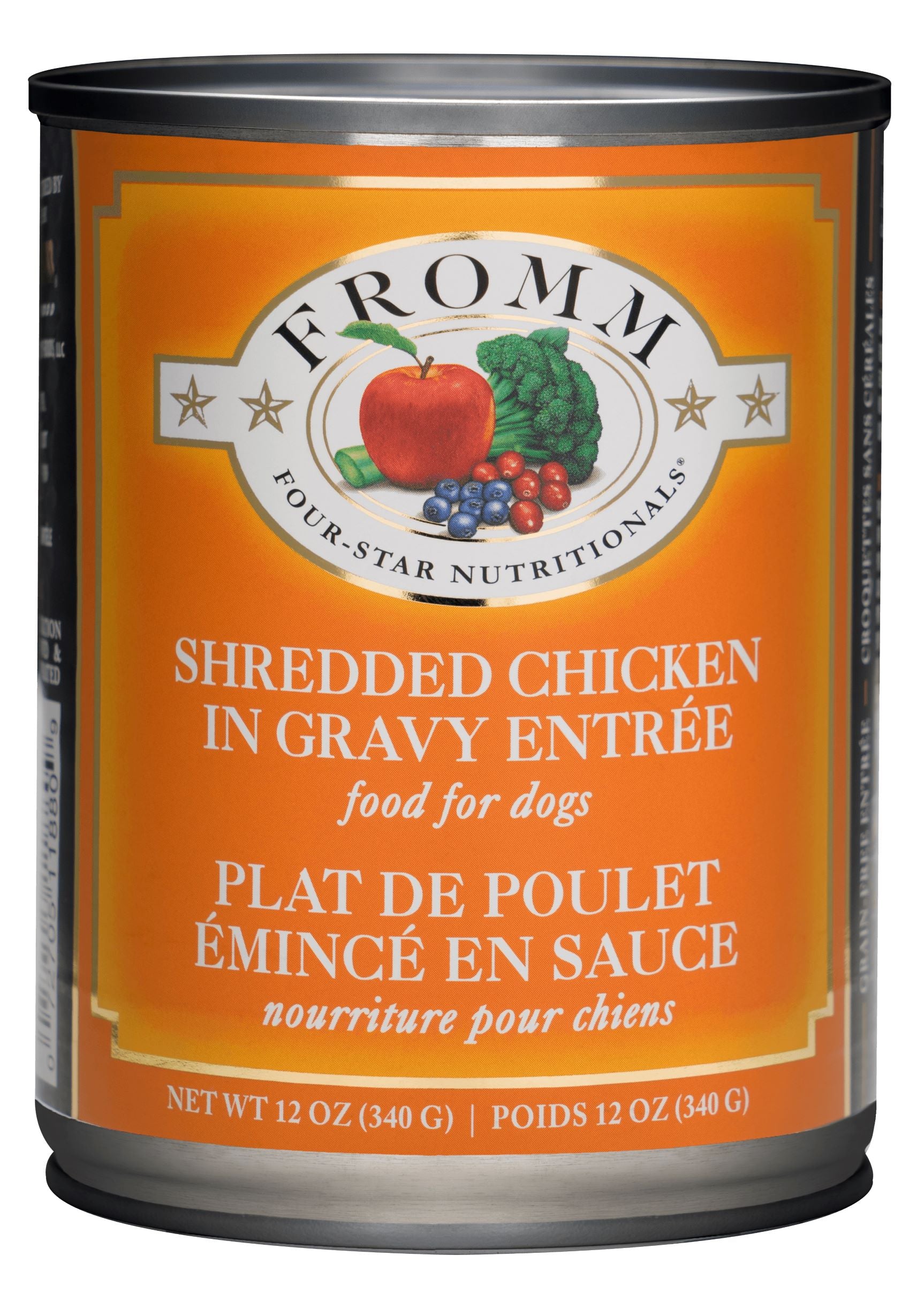 Fromm Four Star Nutritionals Shredded Chicken in Gravy Entree Wet Do Anaheim Feed Pet Supply