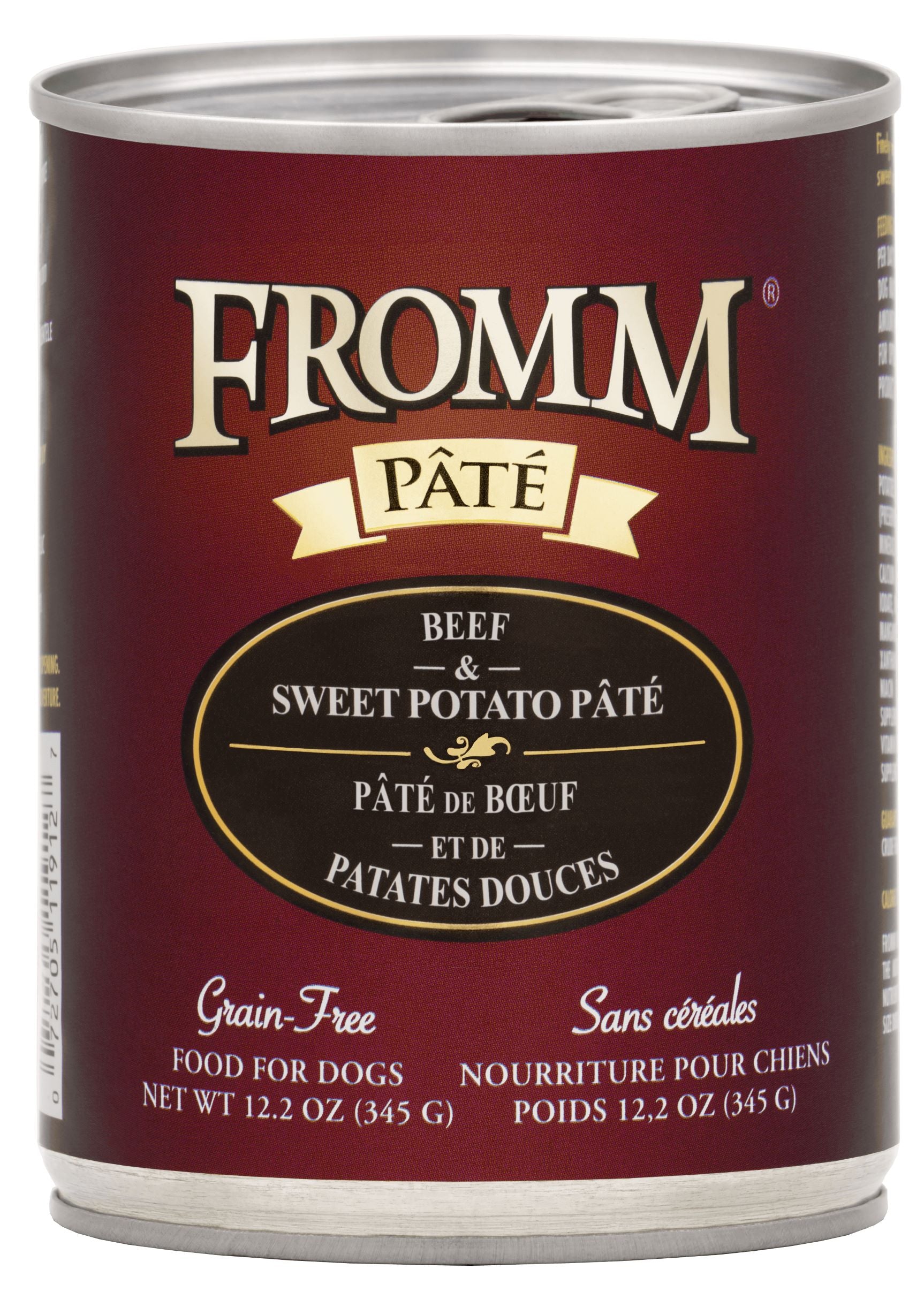 Fromm Beef Sweet Potato P t Wet Dog Food 12.2 oz Case of 12