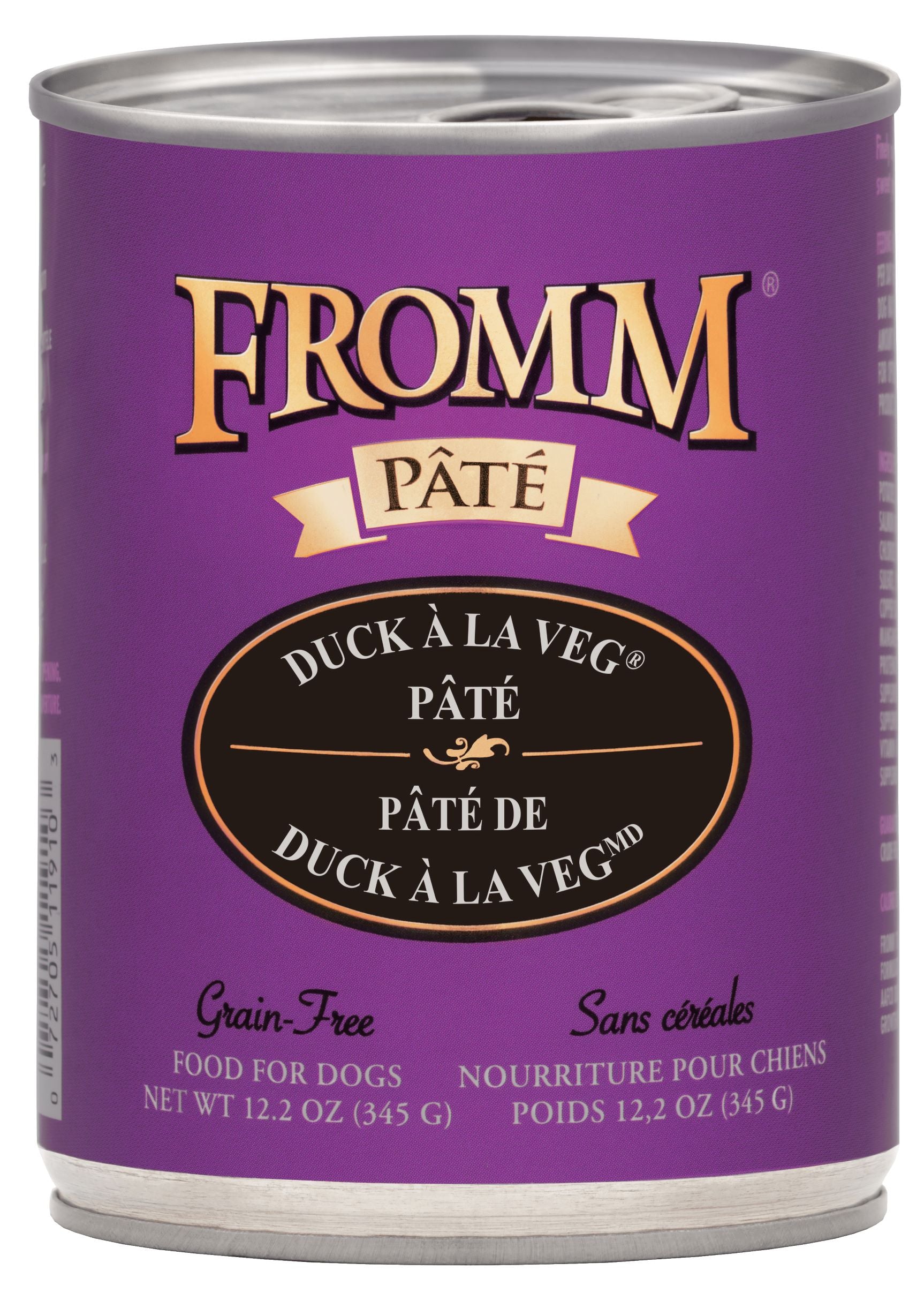 Fromm Duck A La Veg P t Wet Dog Food 12.2 oz Case of 12