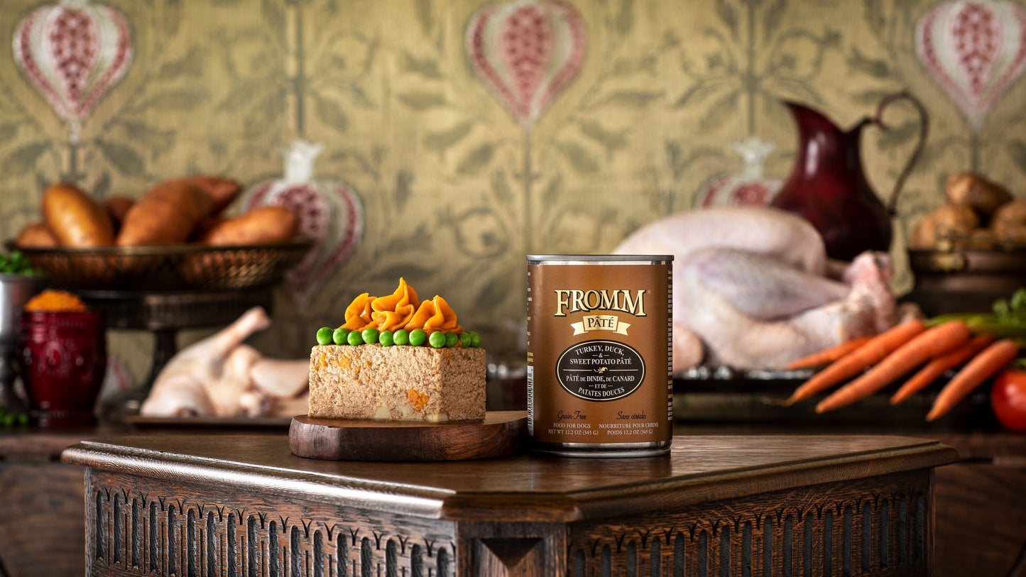 Fromm Turkey, Duck, & Sweet Potato Pâté, Wet Dog Food, 12.2-oz Case of 12