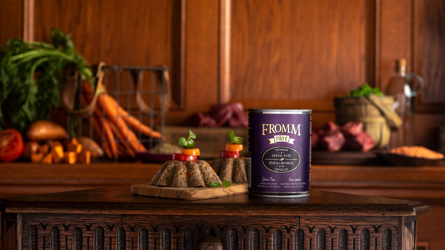 Fromm Venison & Lentil Pâté, Wet Dog Food, 12.2-oz Case of 12