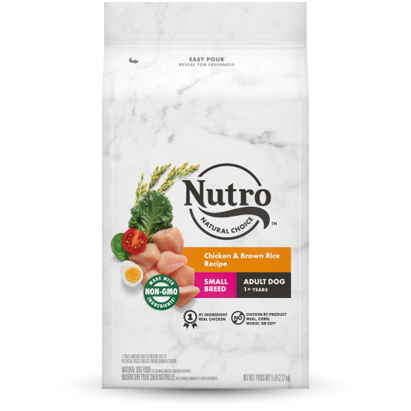NUTRO NATURAL CHOICE Small Breed Adult Dry Dog Food, Chicken & Brown Rice Recipe