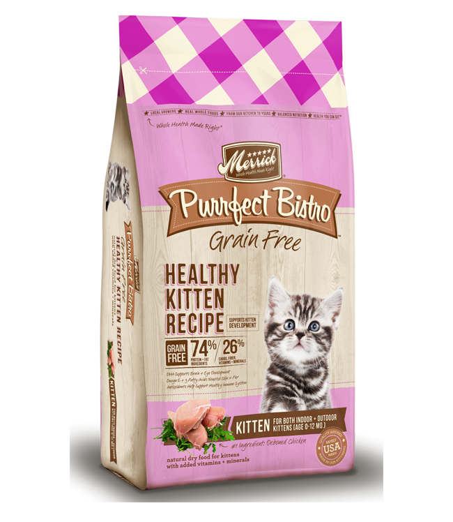 Merrick Purrfect Bistro Grain Free Healthy Kitten Dry Cat Food 4