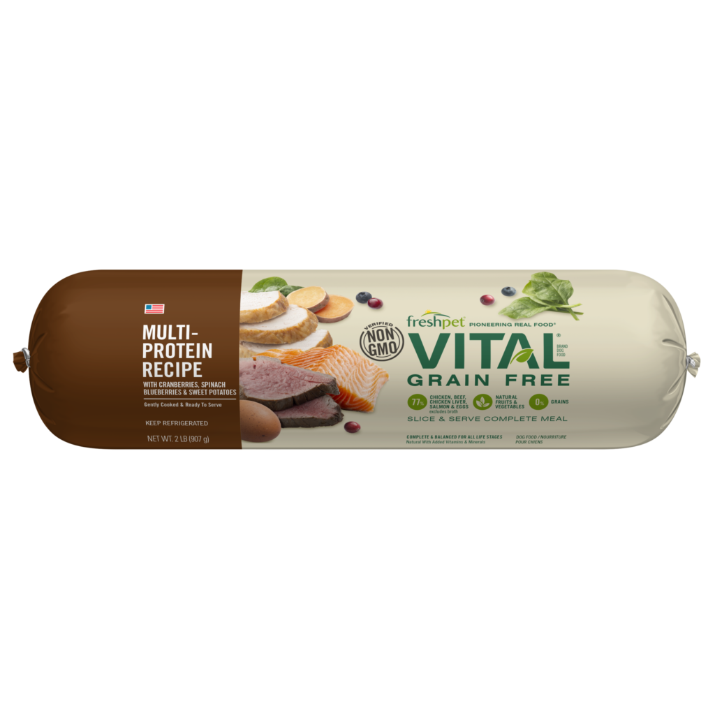 Freshpet Vital Grain Free Multi Protein Recipe Gently Cooked Dog