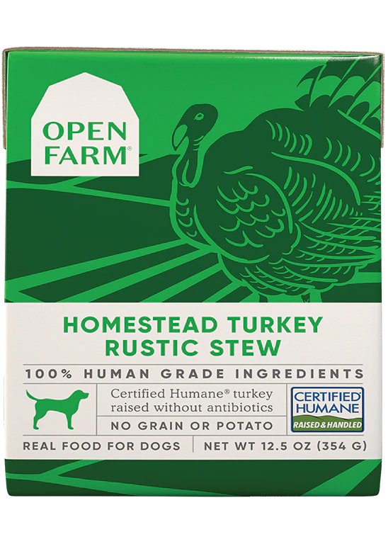 Open Farm Homestead Turkey Rustic Stew Wet Dog Food 12.5oz Case of 1 Anaheim Feed Pet Supply