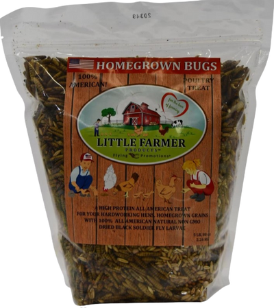 Little Farmer Homegrown Bugs, Poultry Treat, 5-lb Bag