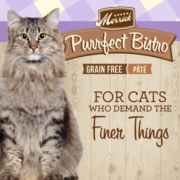 Merrick Purrfect Bistro Grain Free Wet Cat Food Rabbit Recipe Pate
