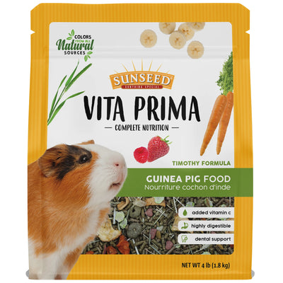 Vitakraft Sunseed Vita Prima Guinea Pig Food, 4-lb Bag