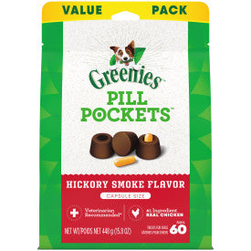 Greenies Hickory Smoked Pill Pockets for Dogs, Capsule Size
