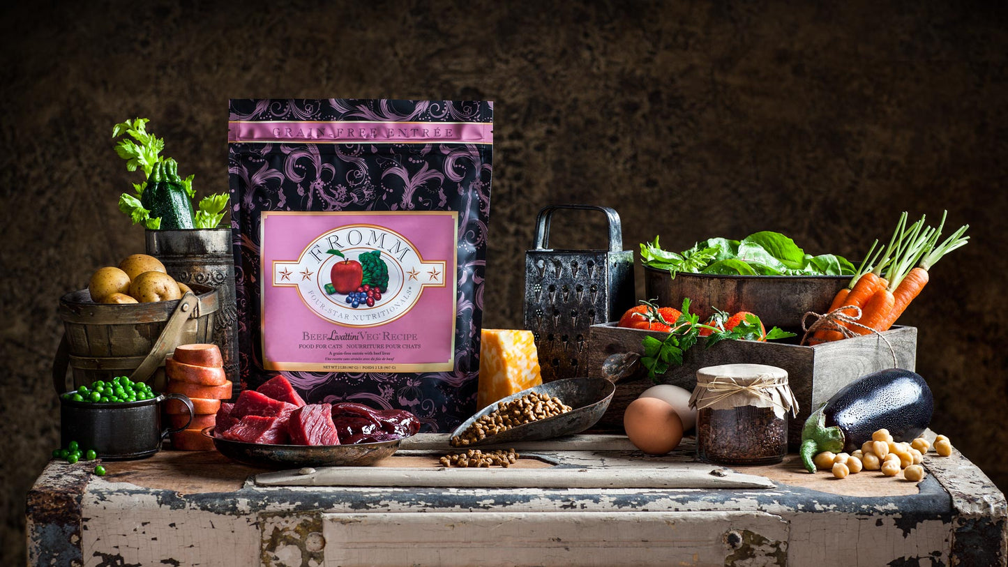 Fromm Four-Star Beef Liva’ttini Veg Recipe, Dry Cat Food