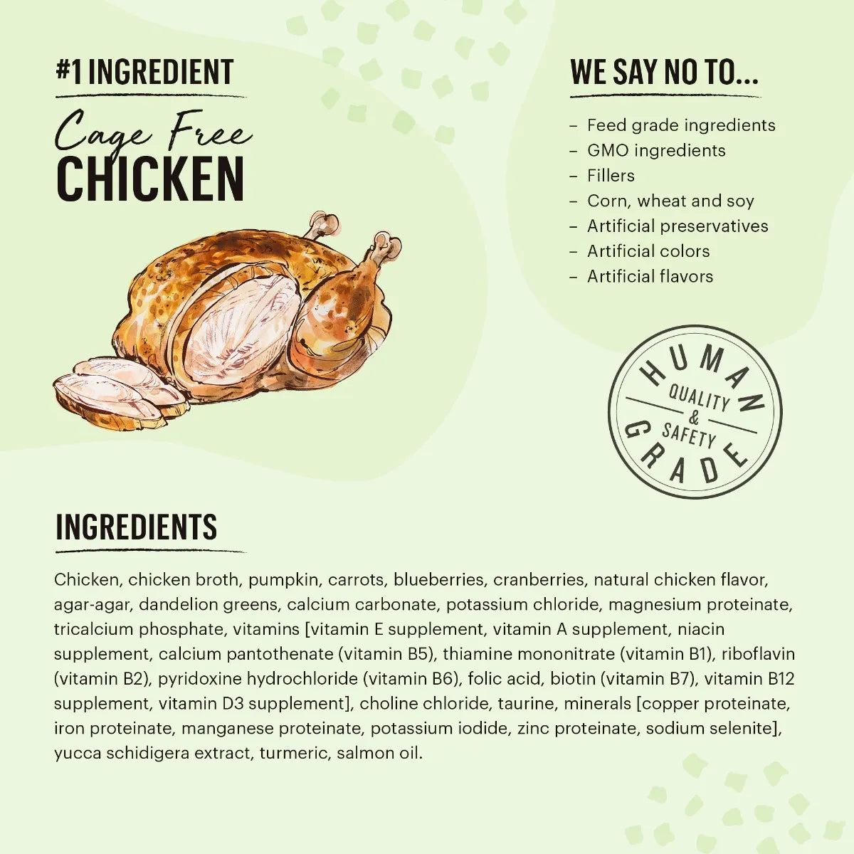 The Honest Kitchen Minced Chicken in Bone Broth Gravy, 5.5-oz Case of 12